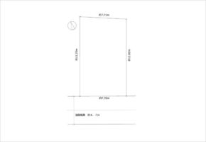 枚方市藤阪東町の分譲（敷地図）