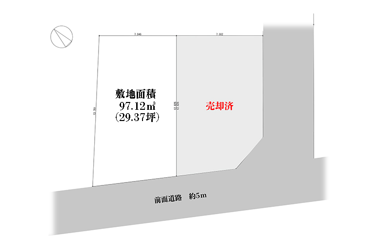 枚方市楠葉美咲１丁目（区画図）