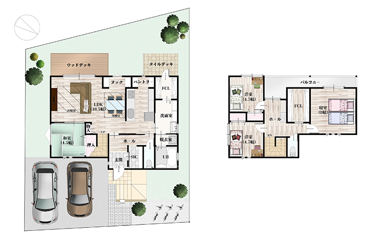 枚方市長尾東町１丁目（平面図）