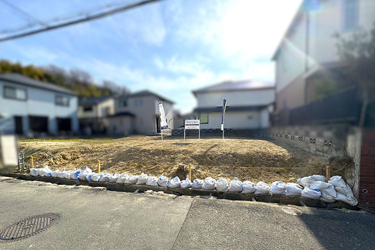 枚方市西禁野2丁目（現地写真）