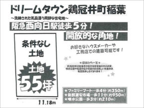 向日市鶏冠井町稲葉の土地物件 西向日駅まで徒歩5分