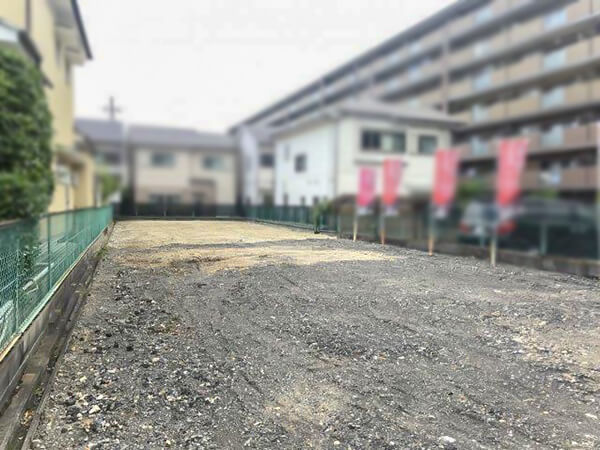 伏見区桃山町西町に新築一戸建て 現在更地の新築用地