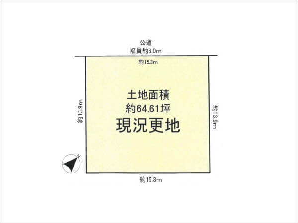 八幡市西山丸尾に新築一戸建て(敷地図)
