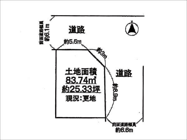 高槻市川添に新築一戸建て(2区画分譲の1号地)