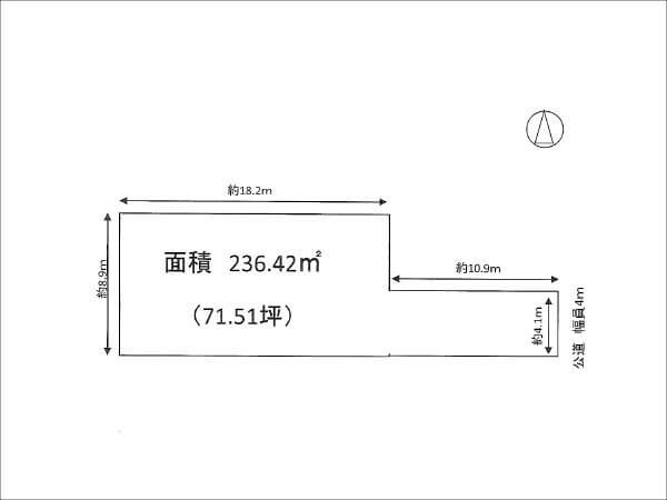 高槻市高西町の売土地(高槻市駅まで徒歩20分)