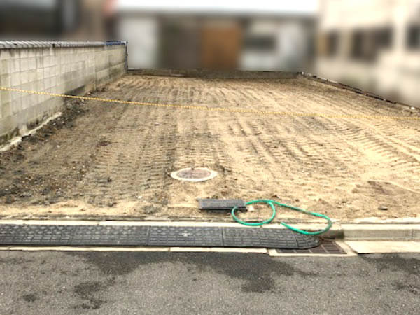 高槻市西町に新築一戸建て(現在は更地)