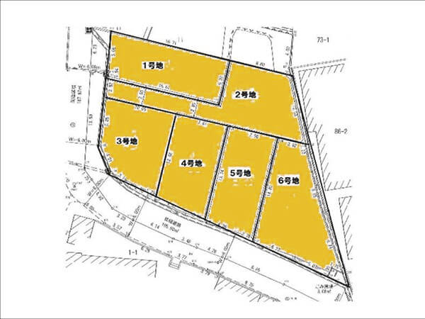 八幡市八幡女郎花に新築一戸建て(1~6号地/6区画の分譲地)