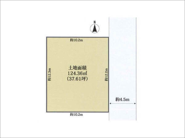 高槻市城南町の売土地(敷地図)