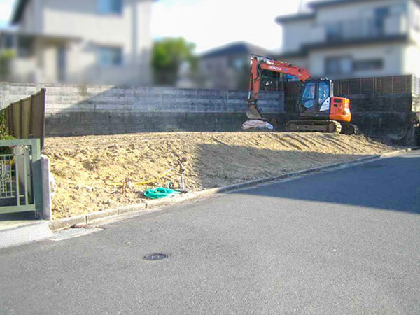 枚方市楠葉美咲の売土地(現在は更地)