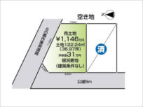 京田辺市薪桑ノ木の売土地（大住駅まで徒歩14分）