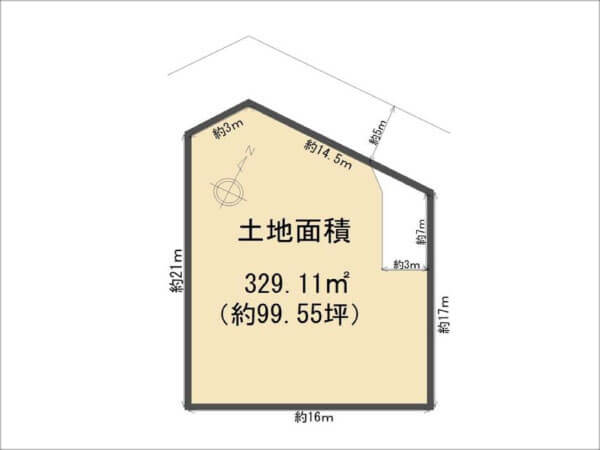 京田辺市大住仲ノ谷の売土地(大住駅まで徒歩8分)