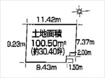 八幡市八幡隅田口の売土地（分譲地の４０号地）