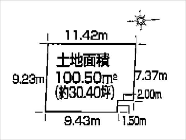 八幡市八幡隅田口の売土地（分譲地の４０号地）