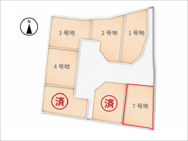 城陽市富野南垣内に新築一戸建て(分譲地の7号地)