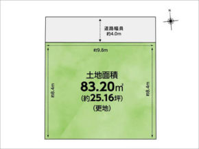高槻市川添の売土地(富田駅まで徒歩25分)