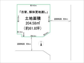 八幡市西山足立の売土地(樟葉駅までバス乗車9分)