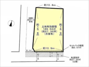 茨木市紫明園の売土地(茨木駅まで徒歩18分)