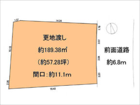 枚方市楠葉野田の売土地(樟葉駅まで徒歩22分)