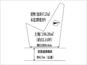 枚方市須山町の売土地(枚方市駅までバス乗車10分)