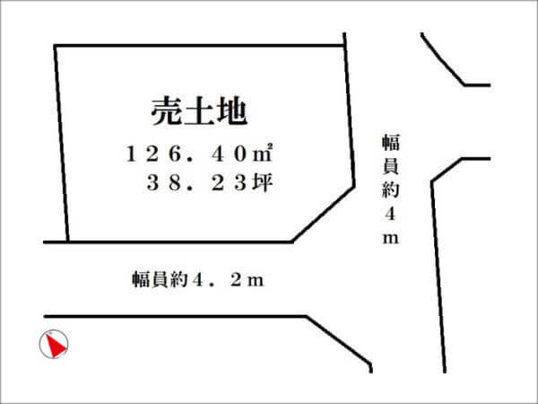 京田辺市大住関屋の売土地（大住駅まで徒歩6分）