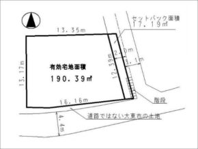 大東市諸福の売土地(鴻池新田駅まで徒歩13分)