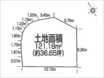 四條畷市中野本町の売土地(忍ケ丘駅まで徒歩8分)