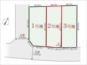 枚方市香里ケ丘の売土地(2号地)