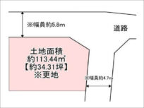 枚方市長尾西町の売土地（長尾駅まで徒歩21分）