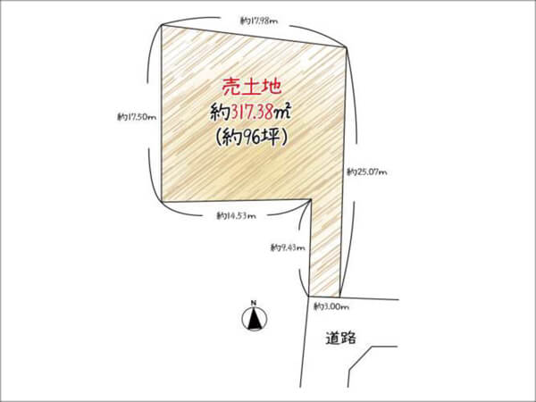 交野市青山に新築一戸建て（交野市駅まで徒歩18分）