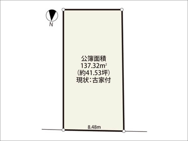 寝屋川市成田に新築一戸建ての売土地（香里園駅まで徒歩24分）