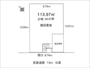 枚方市東山の売土地（樟葉駅までバス乗車8分）