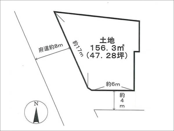 宇治市木幡南端の売土地（黄檗駅まで徒歩7分）