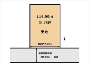 宇治市木幡金草原の売土地（木幡駅まで徒歩12分）