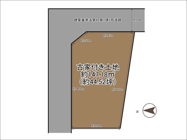 四條畷市岡山東の売土地（忍ケ丘駅まで徒歩8分）