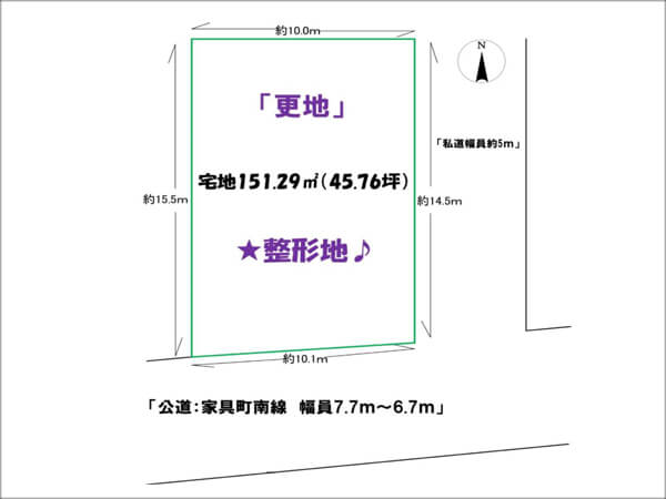 枚方市長尾家具町に新築一戸建て（長尾駅まで徒歩15分）