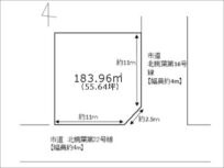 枚方市北楠葉町の売土地（樟葉駅まで徒歩17分）