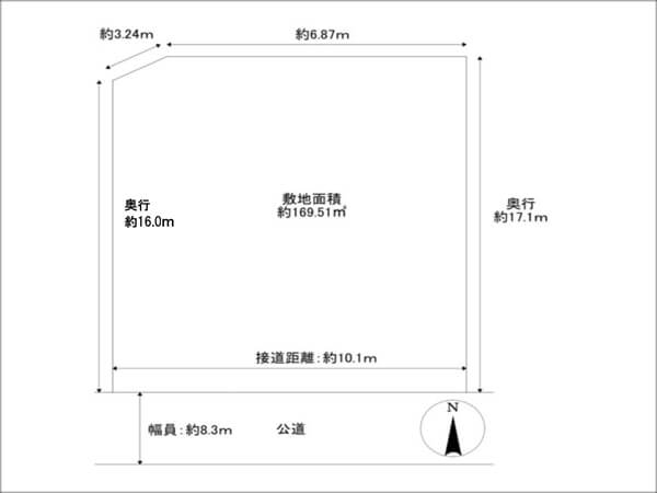 交野市倉治の売土地（津田駅まで徒歩10分）