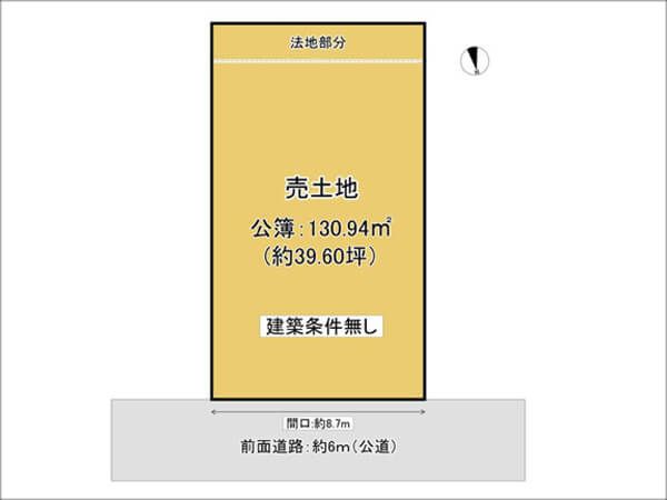 城陽市寺田尼塚の売土地（城陽駅まで徒歩17分）