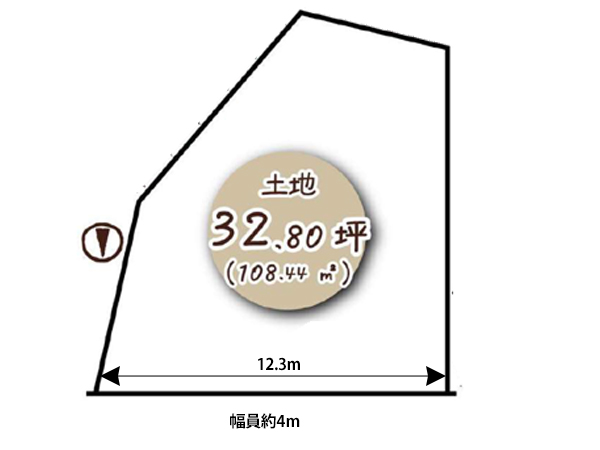 向日市寺戸町岸ノ下の売土地（東向日駅まで徒歩7分）