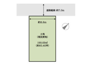 宇治市木幡御蔵山の売土地(六地蔵駅まで徒歩17分)