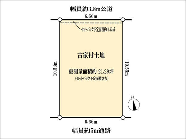 城陽市平川指月の売土地（久津川駅まで徒歩5分）