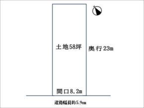 向日市寺戸町大牧の売土地（東向日駅まで徒歩18分）