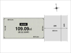 向日市寺戸町中野の売土地（東向日駅まで徒歩12分）