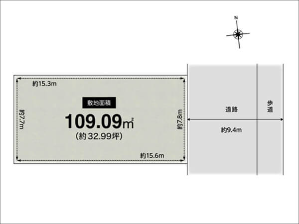 向日市寺戸町中野の売土地（東向日駅まで徒歩12分）