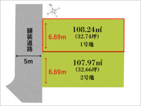 高槻市東上牧の売土地（１号地）