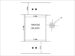 枚方市走谷の売土地(光善寺駅まで徒歩9分)