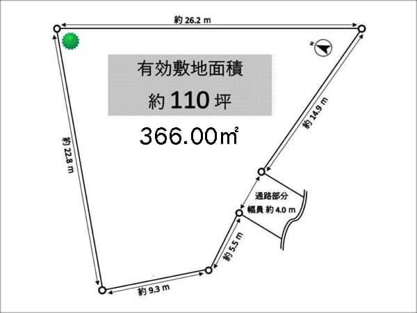 茨木市南春日丘の売土地（茨木駅まで徒歩22分）