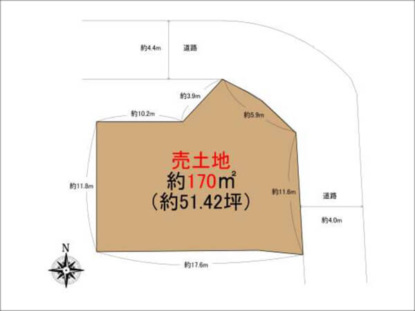交野市郡津の売土地（郡津駅まで徒歩分）