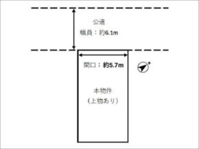 枚方市長尾家具町の売土地(長尾駅まで徒歩19分)