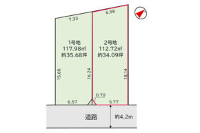 高槻市真上町の不動産物件（２号地）